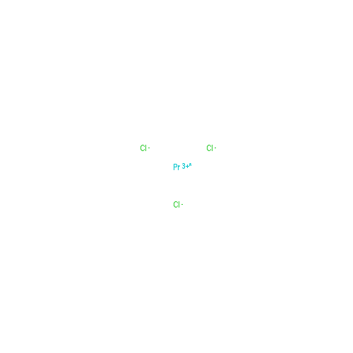 Chemical structure of Praseodymium chloride