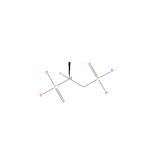 Chemical structure of 1,3-Propylenediphosphonic Acid