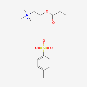 Chemical structure of Propionylcholine tosylate
