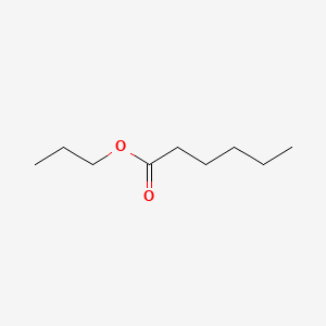 Chemical structure of Propyl hexanoate