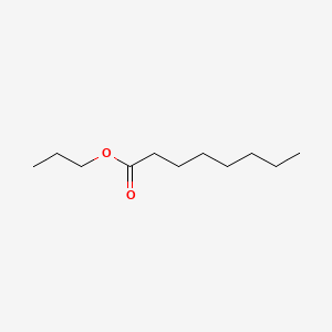 Chemical structure of Propyl octanoate
