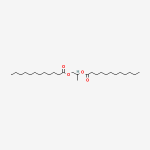 Chemical structure of Propylene Glycol Dilaurate