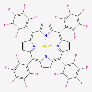 Chemical structure of Pt(II) meso-?Tetra(pentafluorophe?nyl)?porphine