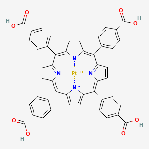 Chemical structure of Pt(ii) meso-tetra (4-carboxyphenyl) porphine