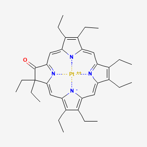 Chemical structure of Pt(II) Octaethylporphine ketone
