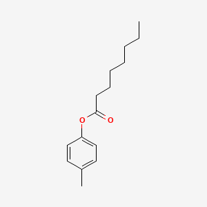 Chemical structure of p-Cresyl octanoate