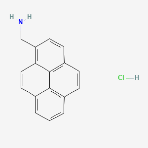 Chemical structure of 1-Pyrenemethylamine hydrochloride