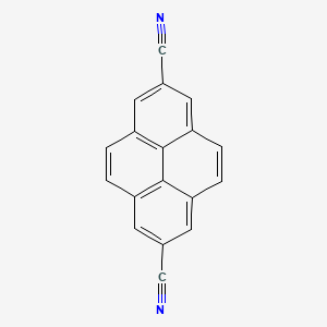 Chemical structure of Pyrene-2,7-dicarbonitrile