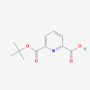 Chemical structure of 6-(tert-Butoxycarbonyl)picolinic acid