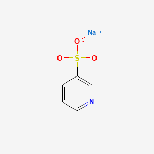 Chemical structure of Sodium;pyridine-3-sulfonic acid
