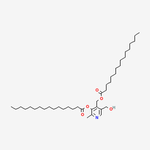 Chemical structure of Pyridoxine 3,4-Dipalmitate