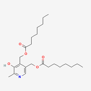 Chemical structure of Pyridoxine Dicaprylate