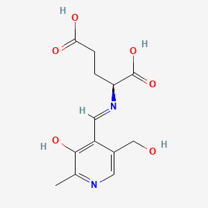 Chemical structure of Pyridoxylideneglutamate
