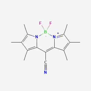 Chemical structure of Pyrromethene 650