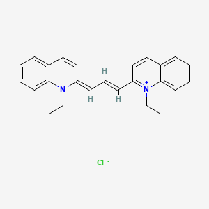 Chemical structure of Quinaldine Blue