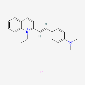 Chemical structure of Quinaldine red