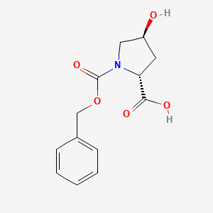 Chemical structure of rel-(2R,4S)-1-((Benzyloxy)carbonyl)-4-hydroxypyrrolidine-2-carboxylic acid