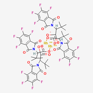 Chemical structure of Rh2(S-TFPTTL)4