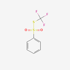 Chemical structure of S-(Trifluoromethyl) benzenesulfonothioate