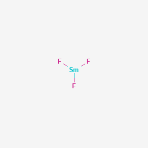 Chemical structure of Samarium fluoride (SmF3)