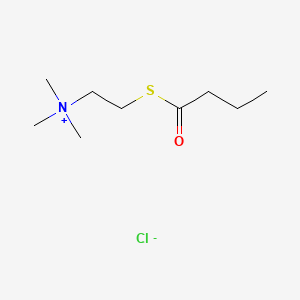 Chemical structure of S-Butyrylthiocholine chloride