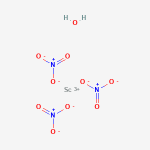 Chemical structure of Scandium(III) Nitrate Hydrate