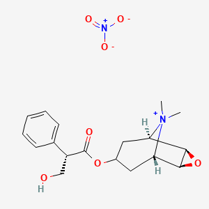 Chemical structure of Methscopolamine nitrate