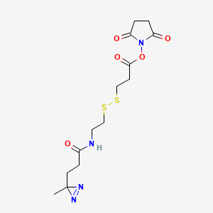 Chemical structure of SDAD (NHS-SS-Diazirine)