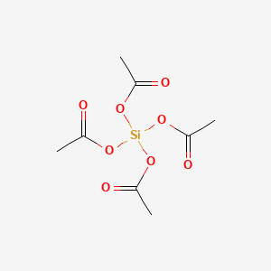 Chemical structure of Silicon(IV) acetate
