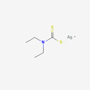 Chemical structure of Silver diethyldithiocarbamate