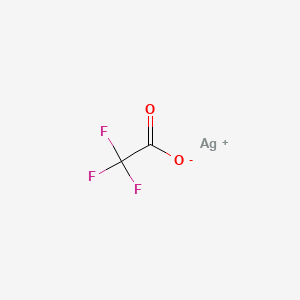 Chemical structure of Silver trifluoroacetate
