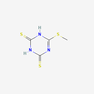 Chemical structure of Si-TMT (=2,4,6-Trimercaptotriazine Silica Gel) (0·2-0·5mmol/g)