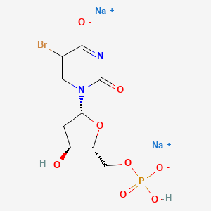 Chemical structure of 5-Bromo-2'-deoxy-5'-uridylic acid disodium salt