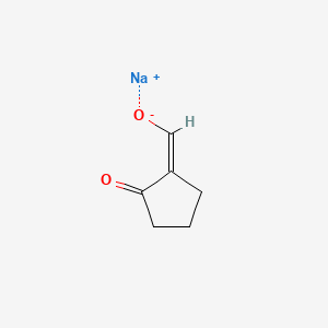 Chemical structure of Sodium (2-oxocyclopentylidene)methanolate