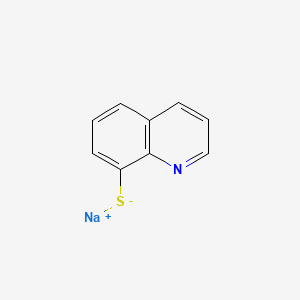 Chemical structure of Sodium quinoline-8-thiolate