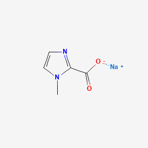Chemical structure of Sodium 1-methyl-1h-imidazole-2-carboxylate