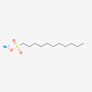 Chemical structure of 1-undecanesulfonic acid sodium salt