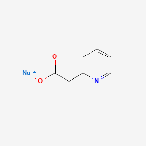 Chemical structure of Sodium 2-(pyridin-2-yl)propanoate