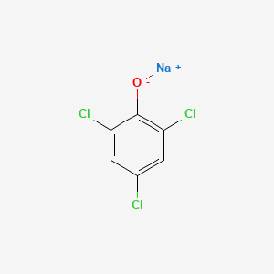 Chemical structure of Sodium 2,4,6-trichlorophenolate