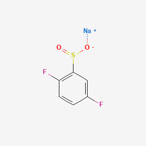 Chemical structure of Sodium 2,5-difluorobenzenesulfinate