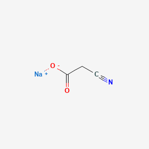 Chemical structure of Sodium cyanoacetate