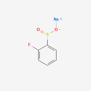 Chemical structure of Sodium 2-fluorobenzene-1-sulfinate