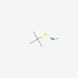 Chemical structure of Sodium 2-methyl-2-propanethiolate