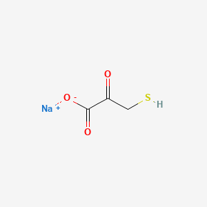 Chemical structure of Sodium mercaptopyruvate