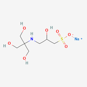 Chemical structure of Sodium 3-((1,3-dihydroxy-2-(hydroxymethyl)propan-2-yl)amino)-2-hydroxypropane-1-sulfonate