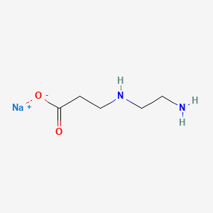 Chemical structure of sodium N-(2-aminoethyl)-beta-alaninate