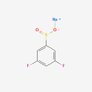 Chemical structure of Sodium 3,5-difluorobenzenesulfinate
