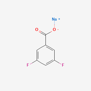 Chemical structure of Sodium 3,5-difluorobenzoate