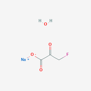 Chemical structure of Sodium 3-fluoro-2-oxopropanoate hydrate