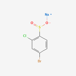 Chemical structure of Sodium 4-bromo-2-chlorobenzenesulfinate
